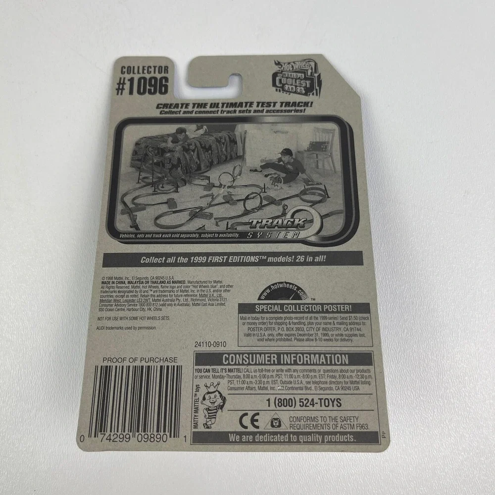 Hot Wheels Avus Quattro 1096 24110 H21 Silver Mattel